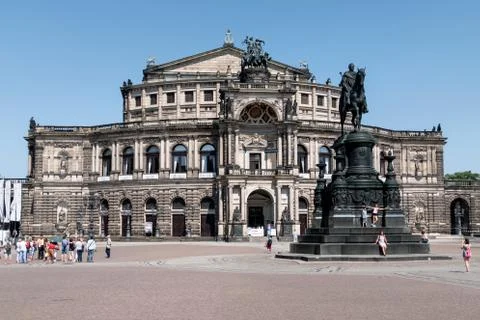 Dresden, germany, semperoper Stock Photos