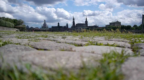 Dresden Landscape Ground View of Dresden. Stock Footage 35611459