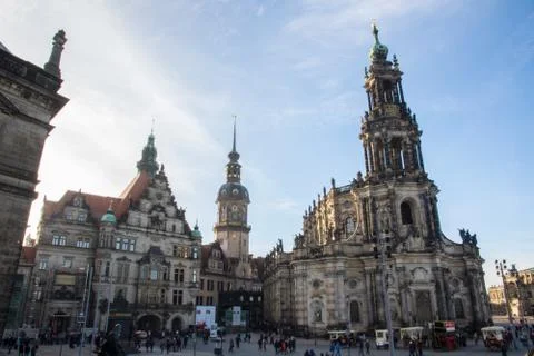 Dresden Main Square Stock Photos