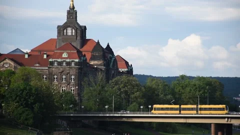 Dresden Mitte, Altstadt. Stock Footage 134582279
