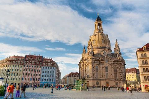 Dresden Neumarkt Stock Photos