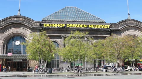 Dresden-Neustadt station Stock Footage 40142926