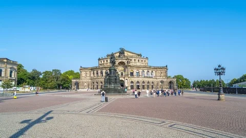 Dresden opera germany Video stock 123983376