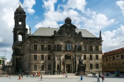 Dresden Palace Square. Stock Photos