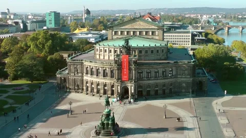 Dresden Semper Opera Deutschland Stock Footage 132117976