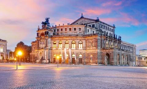 Dresden - Semperoper Foto stock