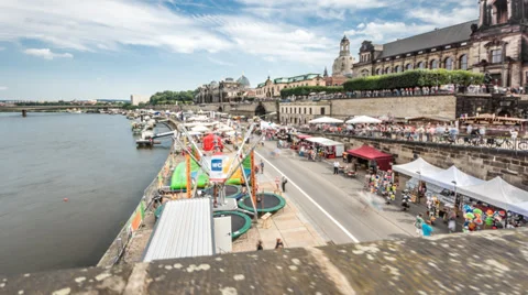 Dresden Stadtfest 스톡 동영상 27974382