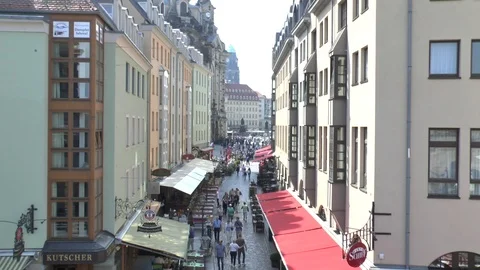 Dresden. View of the Neumarkt. Stock Footage 101313862