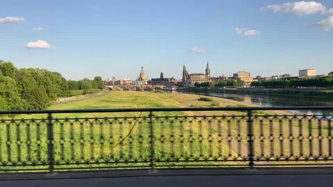 Dresden view out of the bus, germany - June 1st, 2026 Stock Footage 336280965