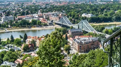 Dresden von Oben Video stock 11888095