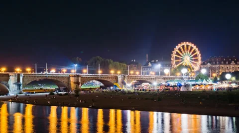 Dresdener Stadtfest Timelapse 스톡 동영상 28045904