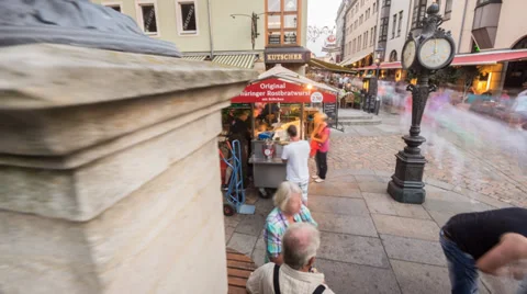 Dresdner Stadtfest Timelapse Stock Footage 28029711