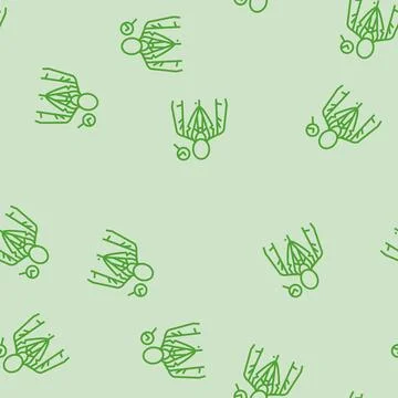 Dress code etiquette interview job line seamless pattern Stock Illustration