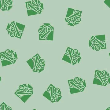 Dress code etiquette interview job glyph vector seamless pattern Stock Illustration