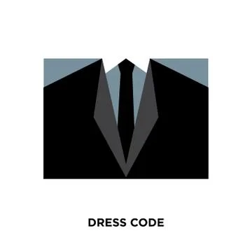 Dress code icon isolated on white background for your web, mobile and app des Stockillustratie