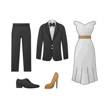 Dress code illustration イラスト素材