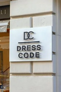 Dress Code Sign 스톡 사진