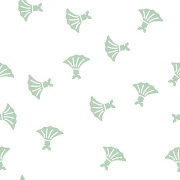 Dress dancer glyph vector seamless pattern 스톡 일러스트