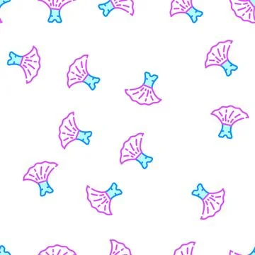 Dress dancer vector seamless pattern Stockillustratie