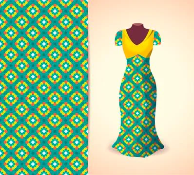 Dress on a dummy Illustrazione stock