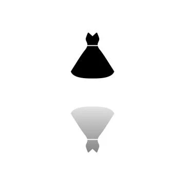 Dress icon flat Stock Illustration