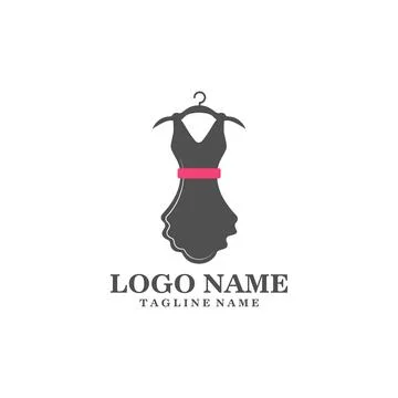 Dress logo design vector Stock Illustration