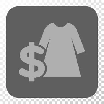 Dress Price Rounded Square Button Stock Illustration