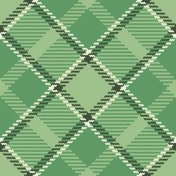 Dress seamless vector pattern, crossed check tartan texture. Basic fabric t.. Stock Illustration