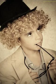 Dressed boy Stock Photos
