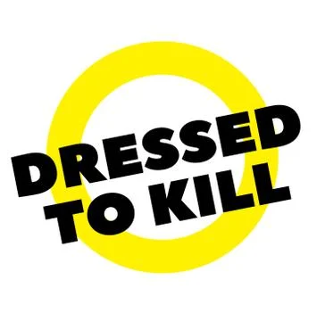 Dressed to kill stamp on white Stock Illustration