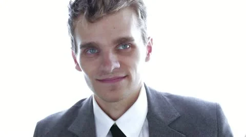 Dressed up man Stock Footage 12094562