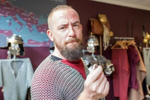 Dressed like a roman Stock Photos