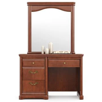 Dresser with mirror, front view Illustrazione stock