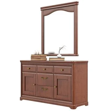 Dresser with mirror Stock-Illustration