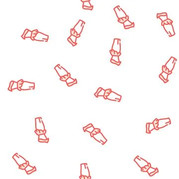 Dresses cocktail vector seamless pattern Stock Illustration