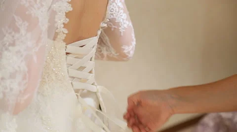 Dresses wedding dress Stock Footage 48349282