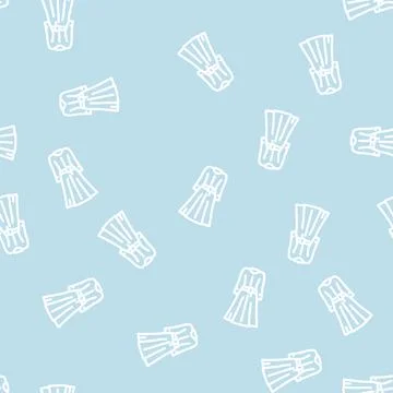 Dresses workwear line vector seamless pattern Stock Illustration