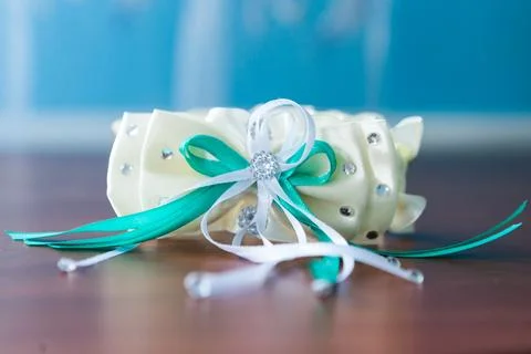Dressing the bride with jewels Stock Photos