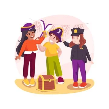 Dressing up game isolated cartoon vector illustration. Ilustración de archivo