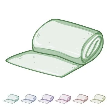 Dressing gauze roll cartoon vector graphic Stock Illustration