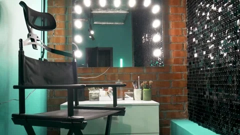 Dressing room make-up area 스톡 동영상 268437967