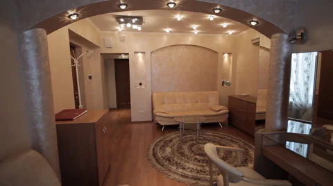 Dressing Room. Make-up Room. Hotel Room Stock Footage 48976683