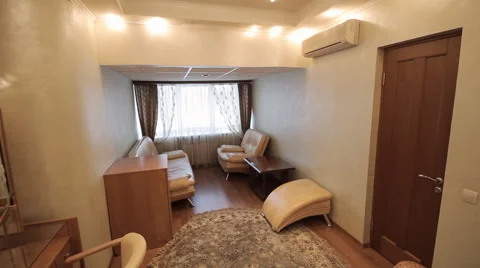 Dressing Room. Make-up Room. Hotel Room Stock Footage 48976773