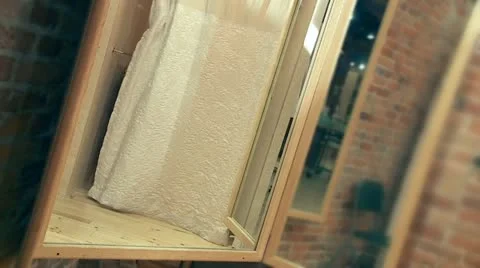 Dressing Room Mirror LS Stock Footage 22778408