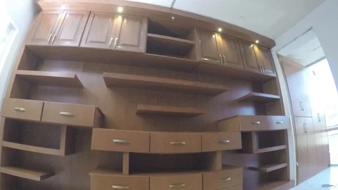 Dressing room.drawers front view Stock Footage 97227815