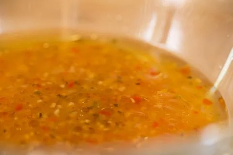 Dressing salad Stock Photos