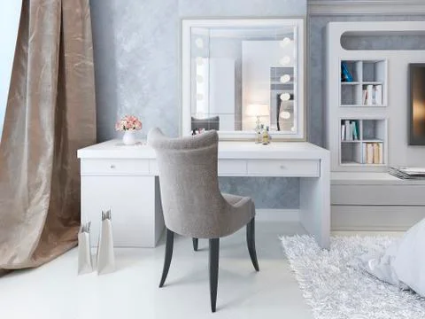 Dressing table Art Deco style Stock Illustration