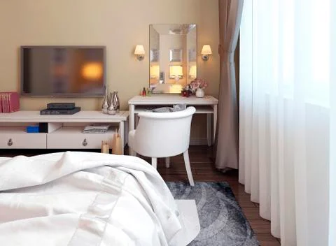 Dressing table classic style Stock Illustration