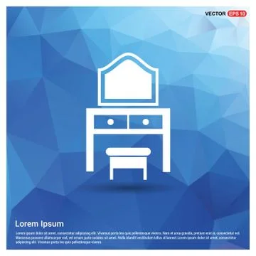 Dressing Table Icon Stockillustratie