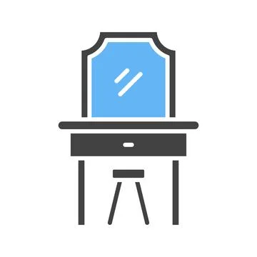 Dressing Table Icon Image. Stock Illustration